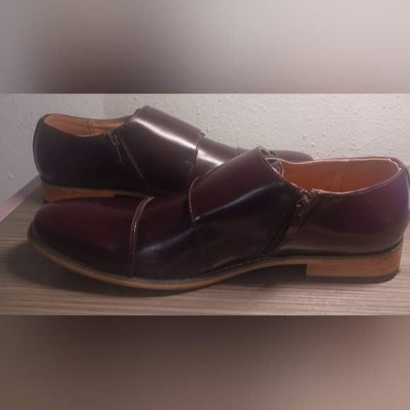 UV Signature Triple Monk Strap Cap Toe Dress Shoes Size 10.5 - Picture 5 of 15